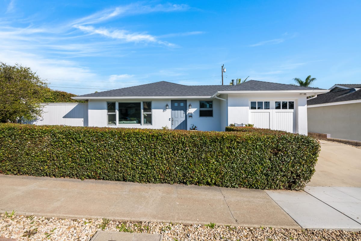 Renovated single-story coastal home at 134 La Plata, Santa Barbara